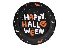 Papieren Borden - 'Happy Halloween' - Halloween BoOo! - 23 cm - 8 stuks