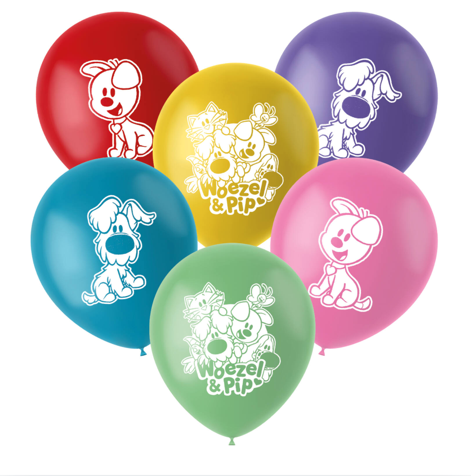 Woezel en Pip -Latex Ballonnen