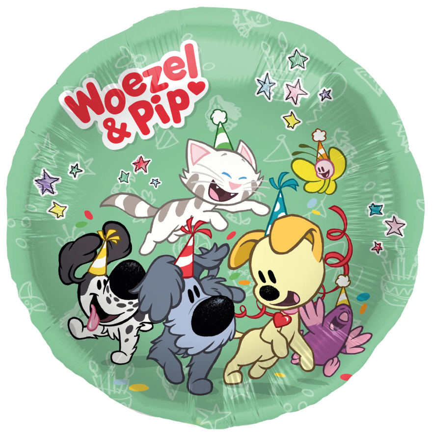 Folieballon - Woezel en Pip