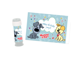 Bellenblaassticker - Woezel en Pip