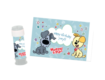 Bellenblaassticker - Woezel en Pip