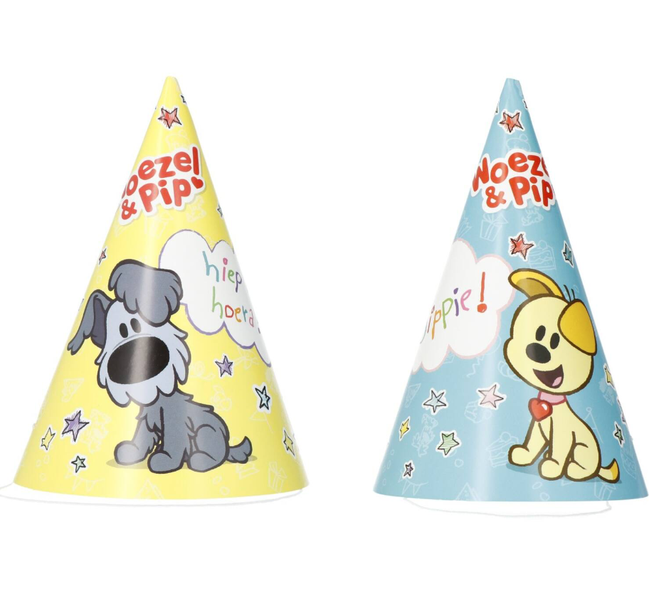 Feesthoedjes - Woezel en Pip