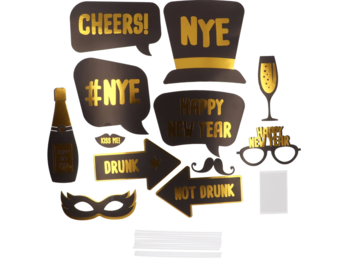 Photobooth Accessoires - BlackGold HNY