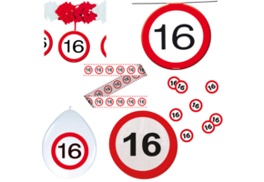 16 Jaar Verkeersbord Pakket