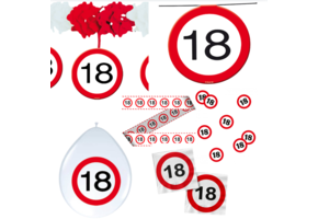 18 Jaar Verkeersbord Pakket
