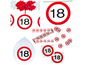 18 Jaar Verkeersbord Pakket