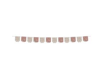 Vlaggenlijn  Babyshower Meisje - 6 meter