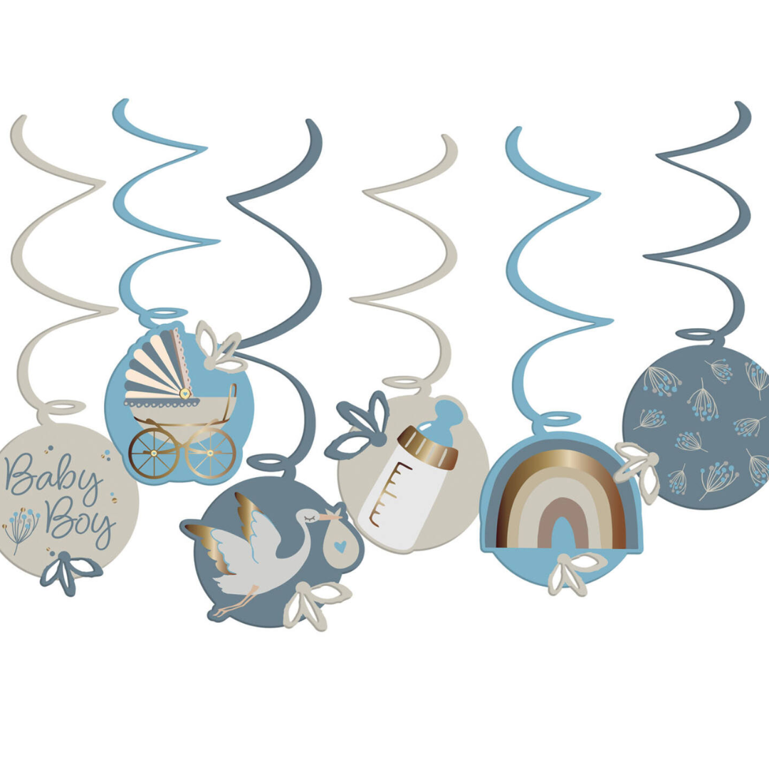 Hang Deco Jongen - 6 stuks