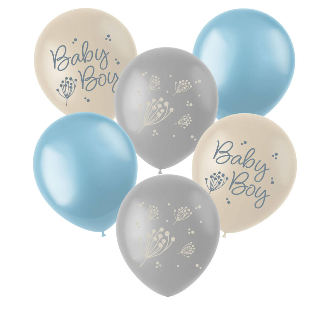 Latex Ballonnen- Jongen - 6 Stuks