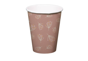 Papieren Bekers- Meisje- 8 Stuks