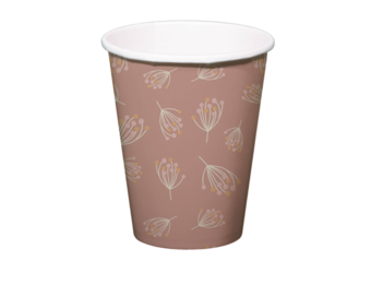 Papieren Bekers- Meisje- 8 Stuks