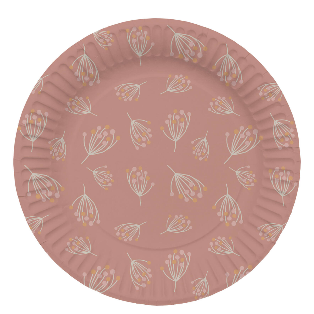 Papieren Borden Meisje -8 stuks