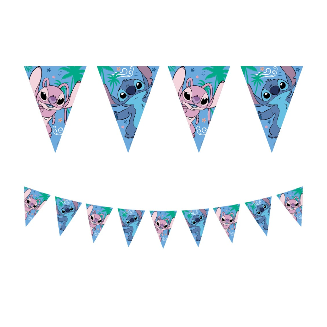 Zwaaivlaggen Banner - Stitch & Angel