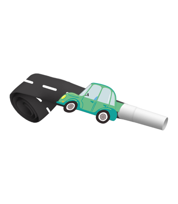Roltongen Wacky Wheels 6 stuks