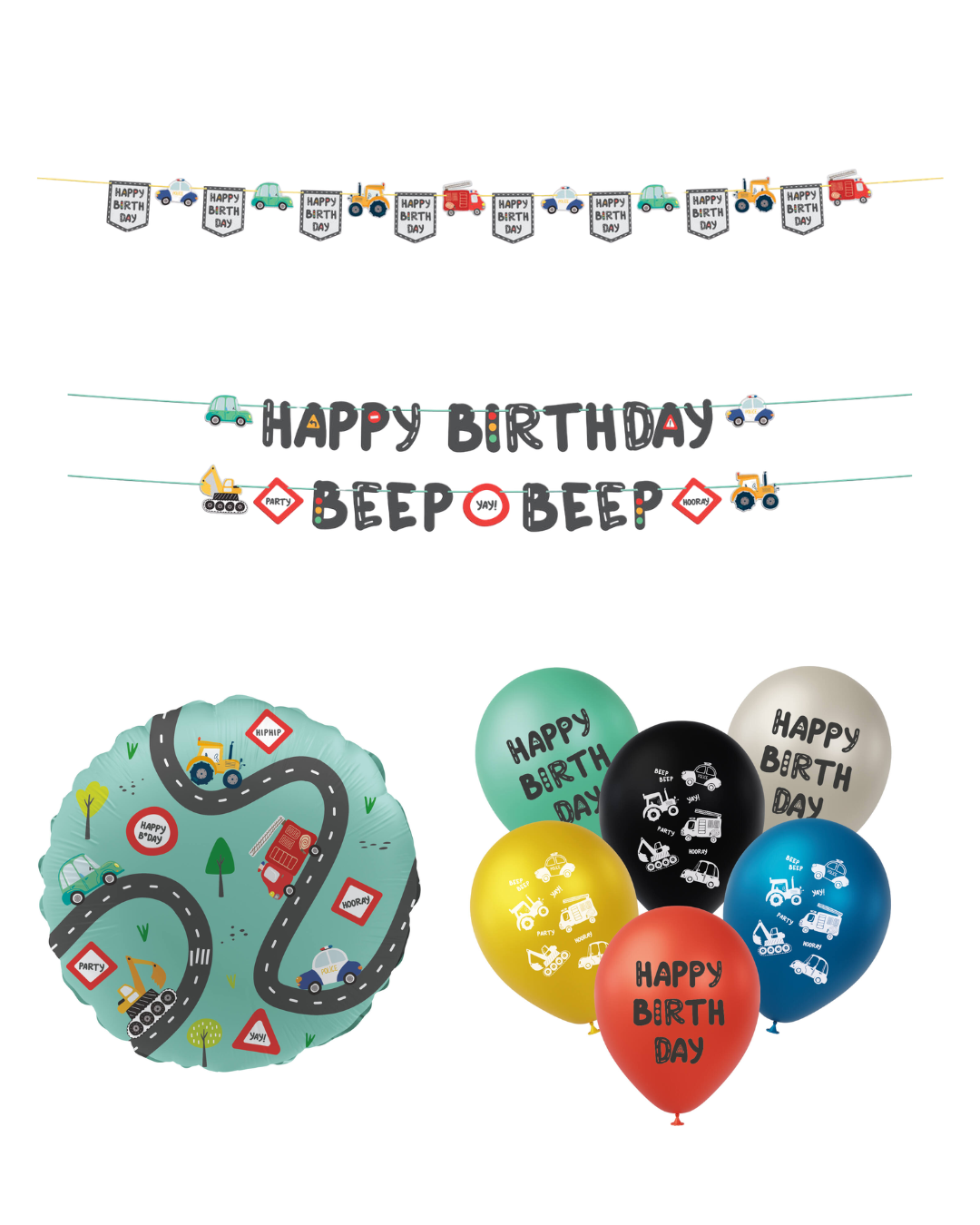Wacky Wheels Feestpakket M