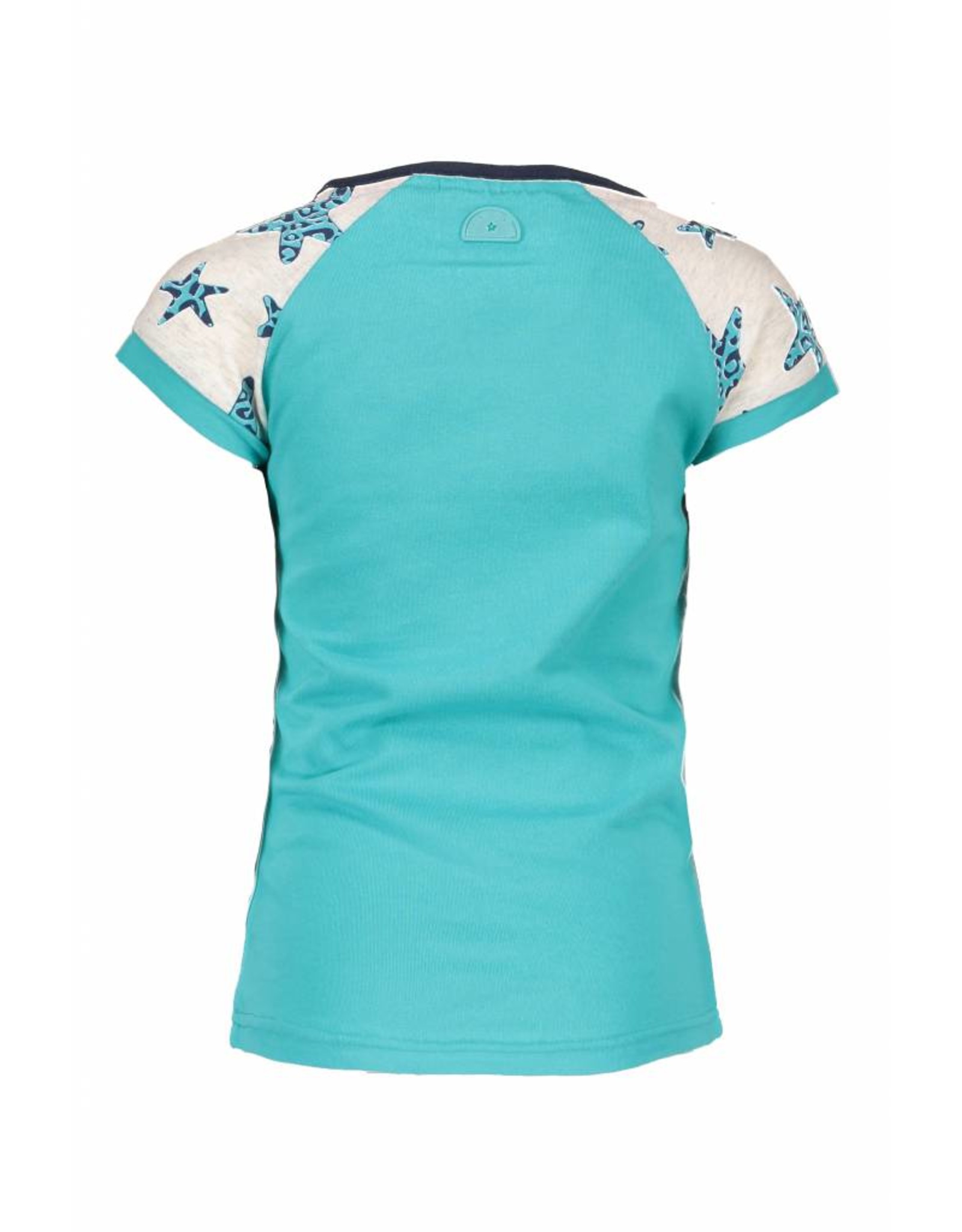 B-nosy B-nosy  T-shirt star sleeves 142 turquoise