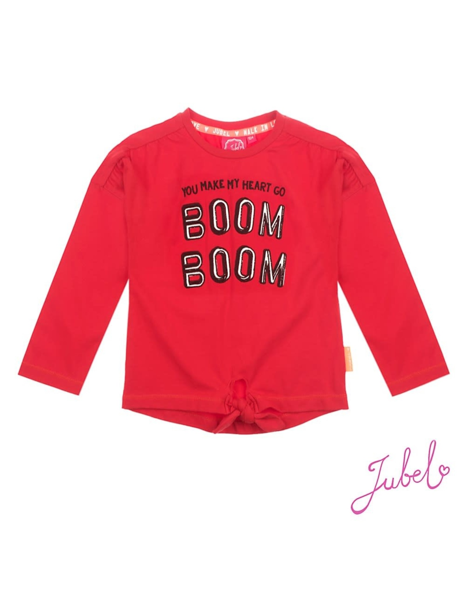 Jubel Longsleeve Boom Boom - Leopard Lipstick Rood