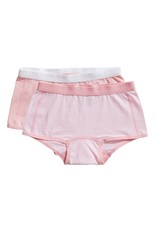 Ten Cate Basic girls shorts 2 pack stripe and candy pink