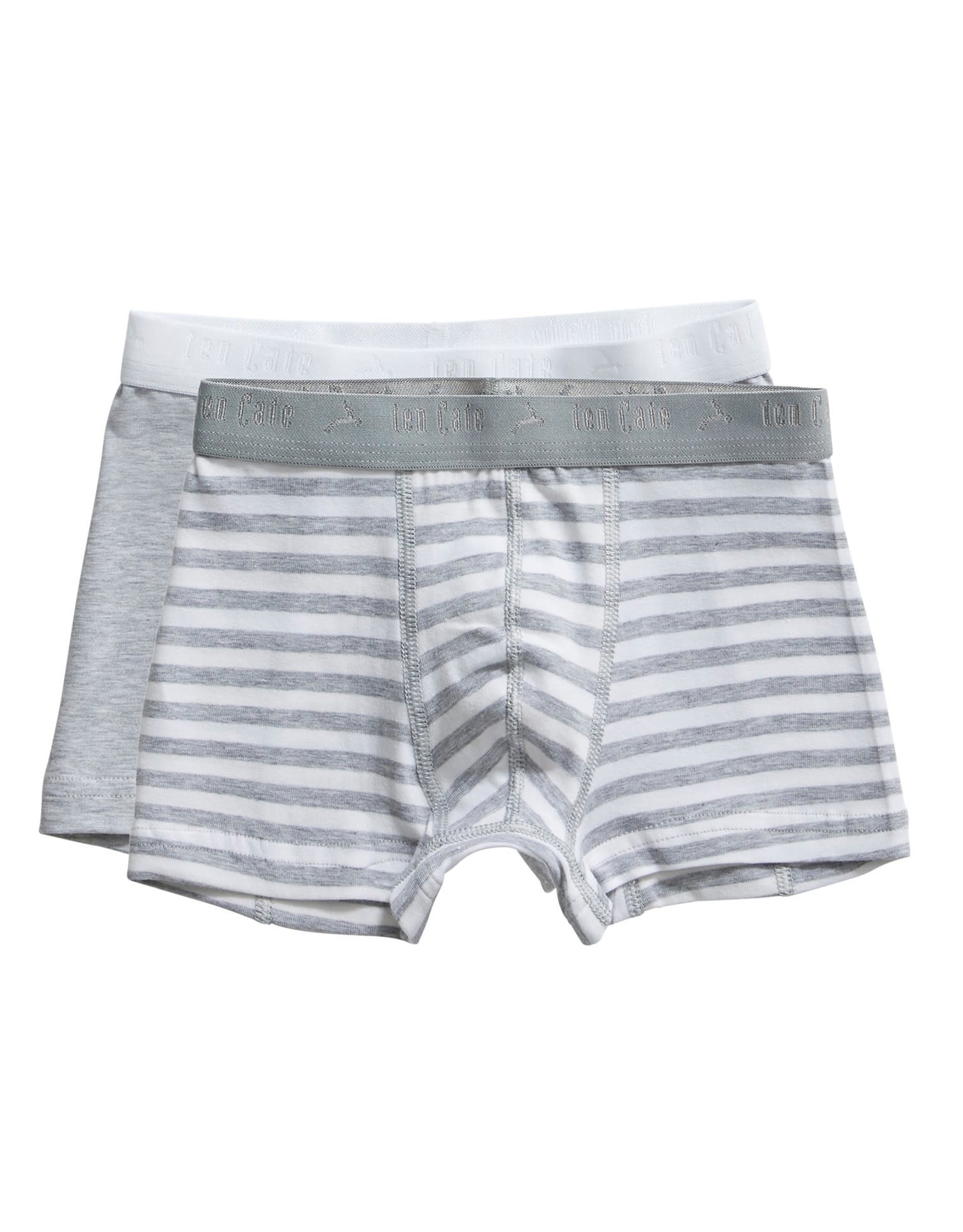Ten Cate Basis boys shorts 2 pack stripe and lightgrey melee
