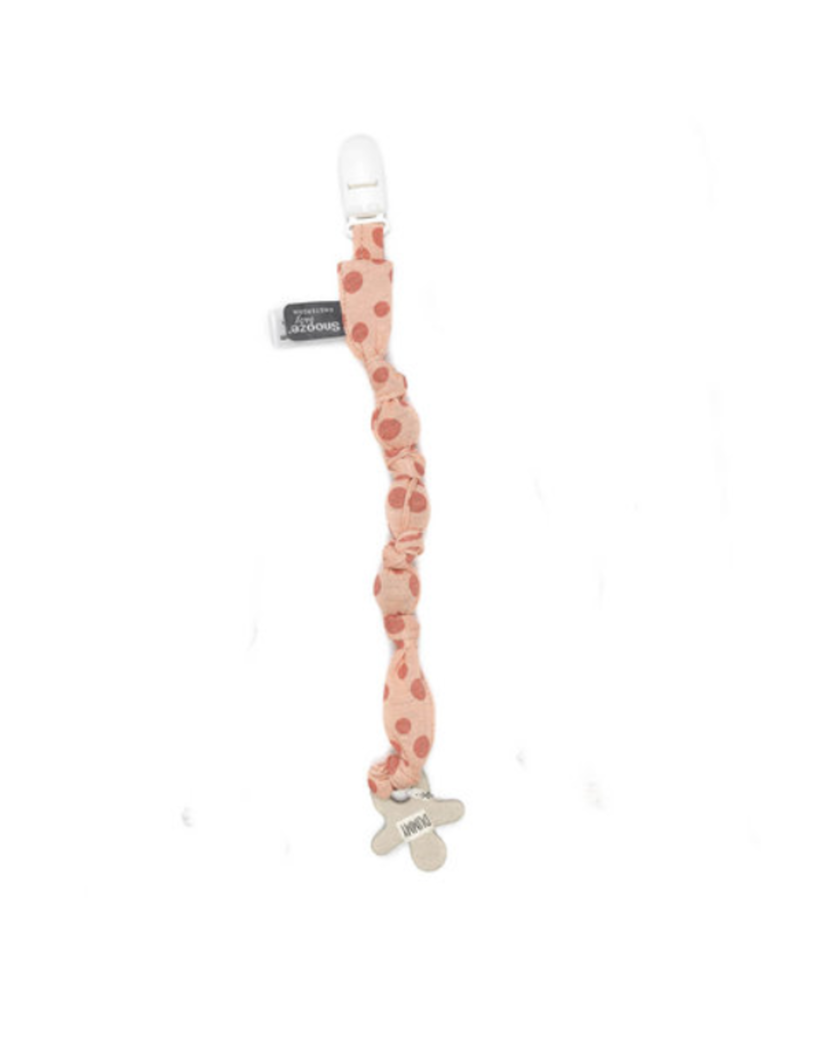 Snoozebaby Pacifier cord Dusty rose