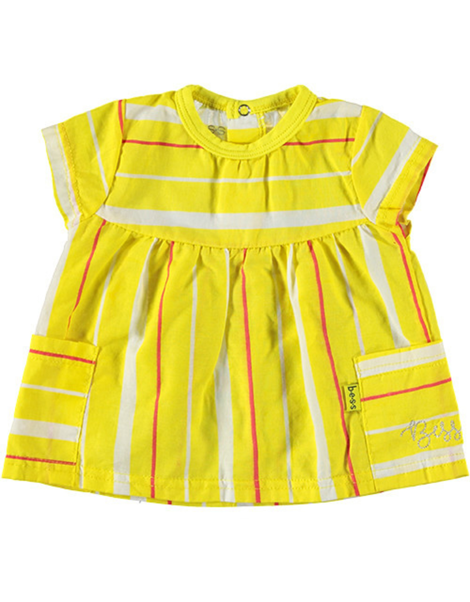 BESS Shirt sh.sl Striped 10 Yellow