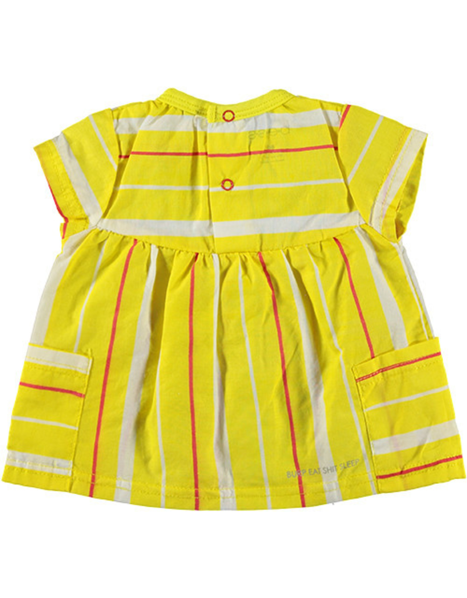 BESS Shirt sh.sl Striped 10 Yellow