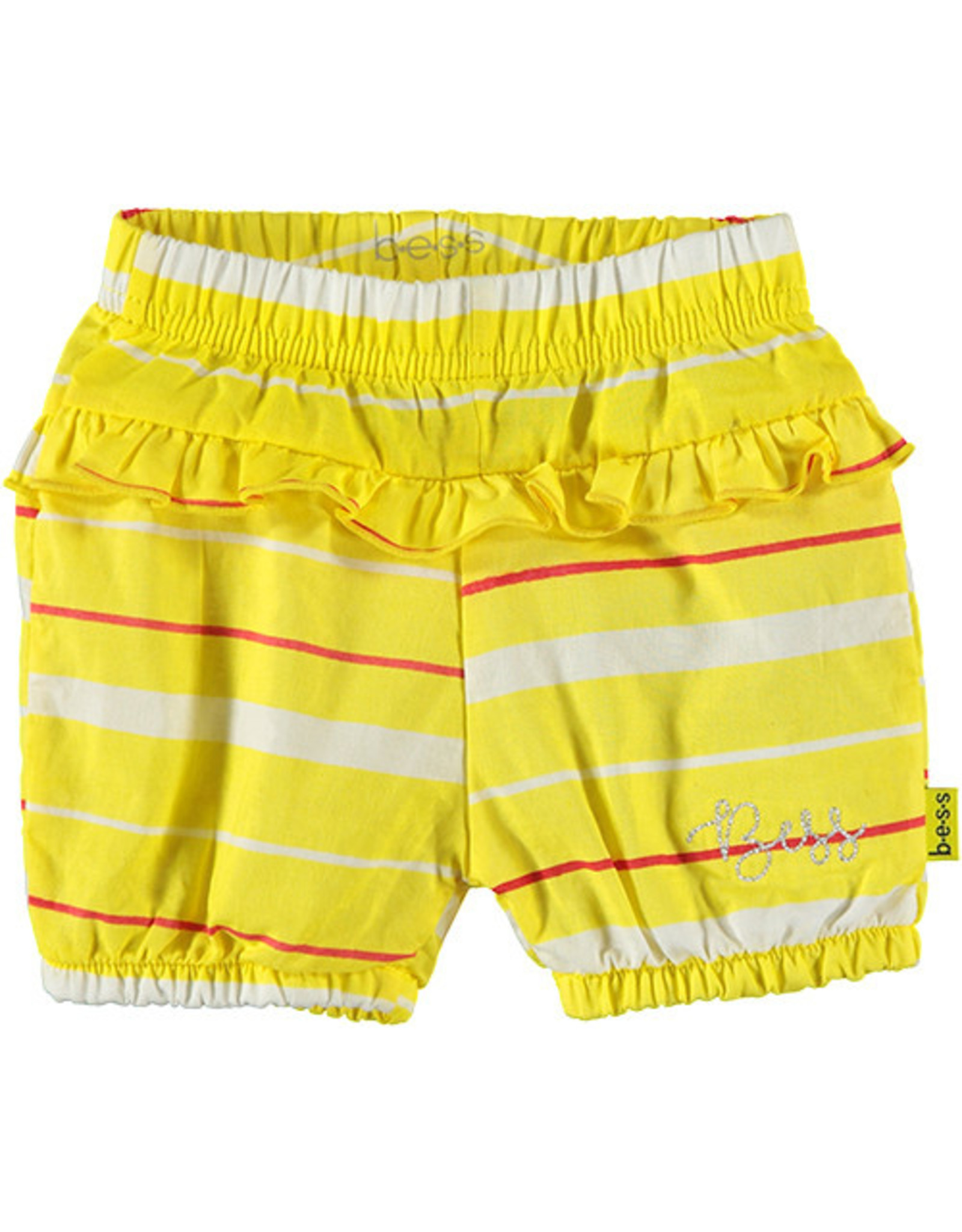 BESS Shorts Striped 10 Yellow