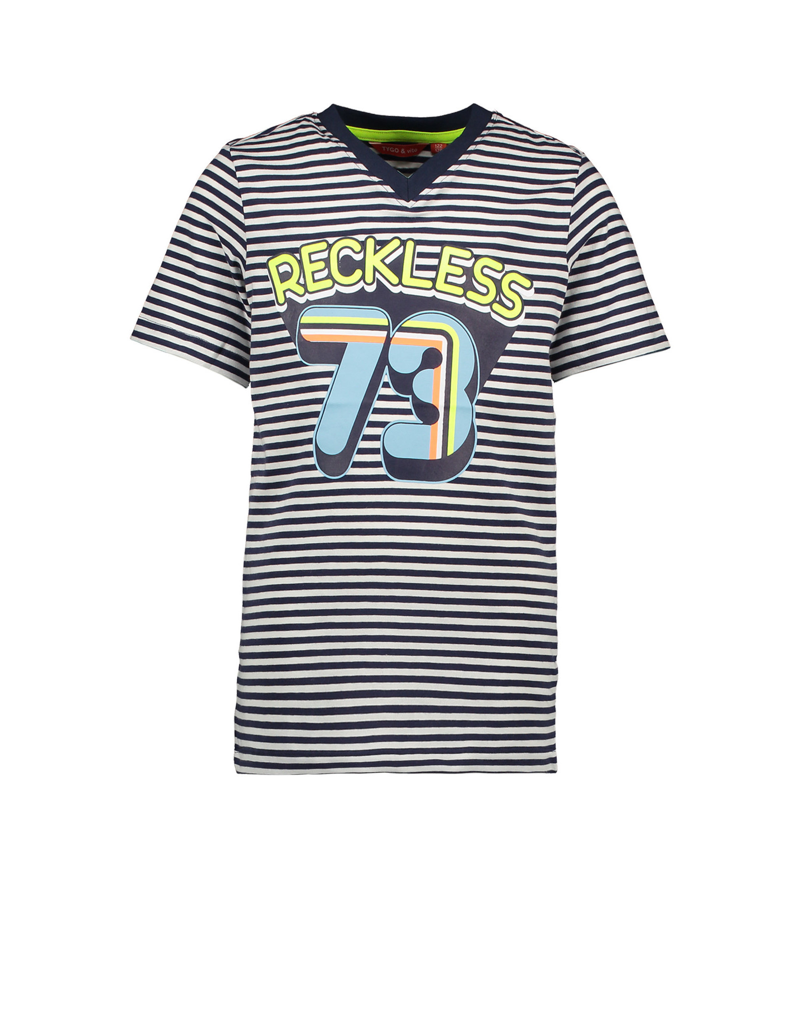 Tygo & vito T-shirt stripe RECKLESS 190 Navy