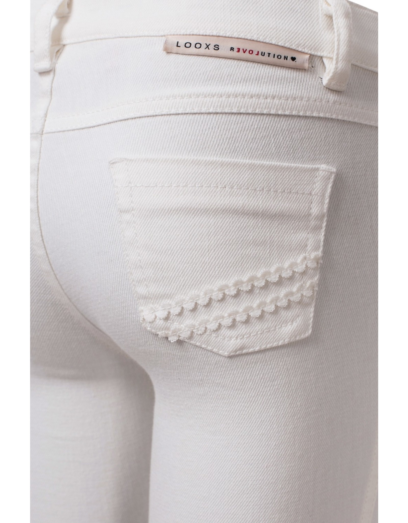 Looxs Girls white denim skinny off white