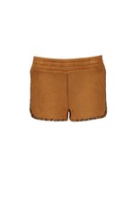 B-nosy Short fake suede with leo aop binding 570 Soft brown