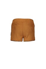 B-nosy Short fake suede with leo aop binding 570 Soft brown