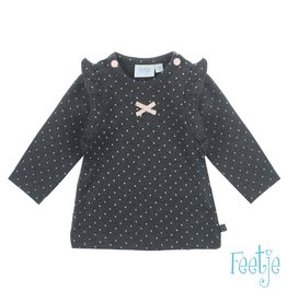 Feetje Longsleeve AOP - Dots Antraciet melange NOS