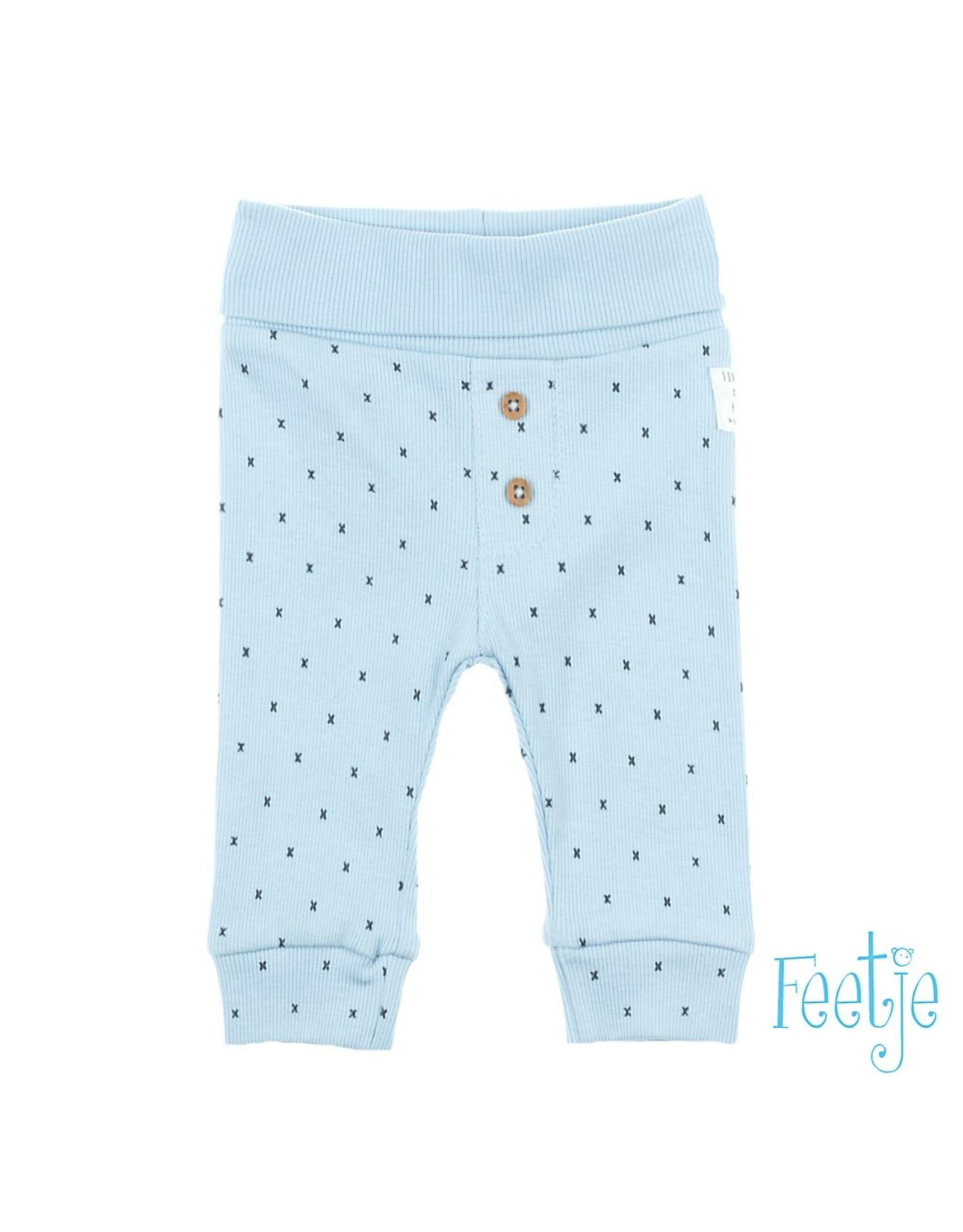 Feetje Broek AOP - Mini Person Blauw NOS