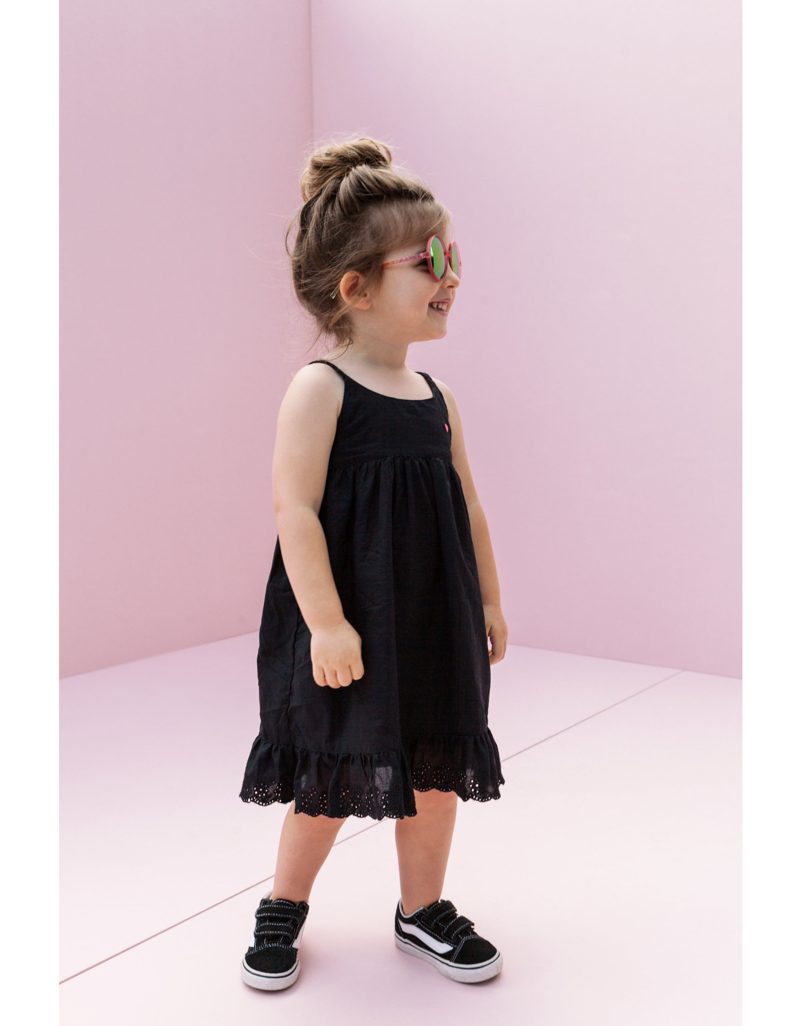 Looxs Little woven dress spaghe black