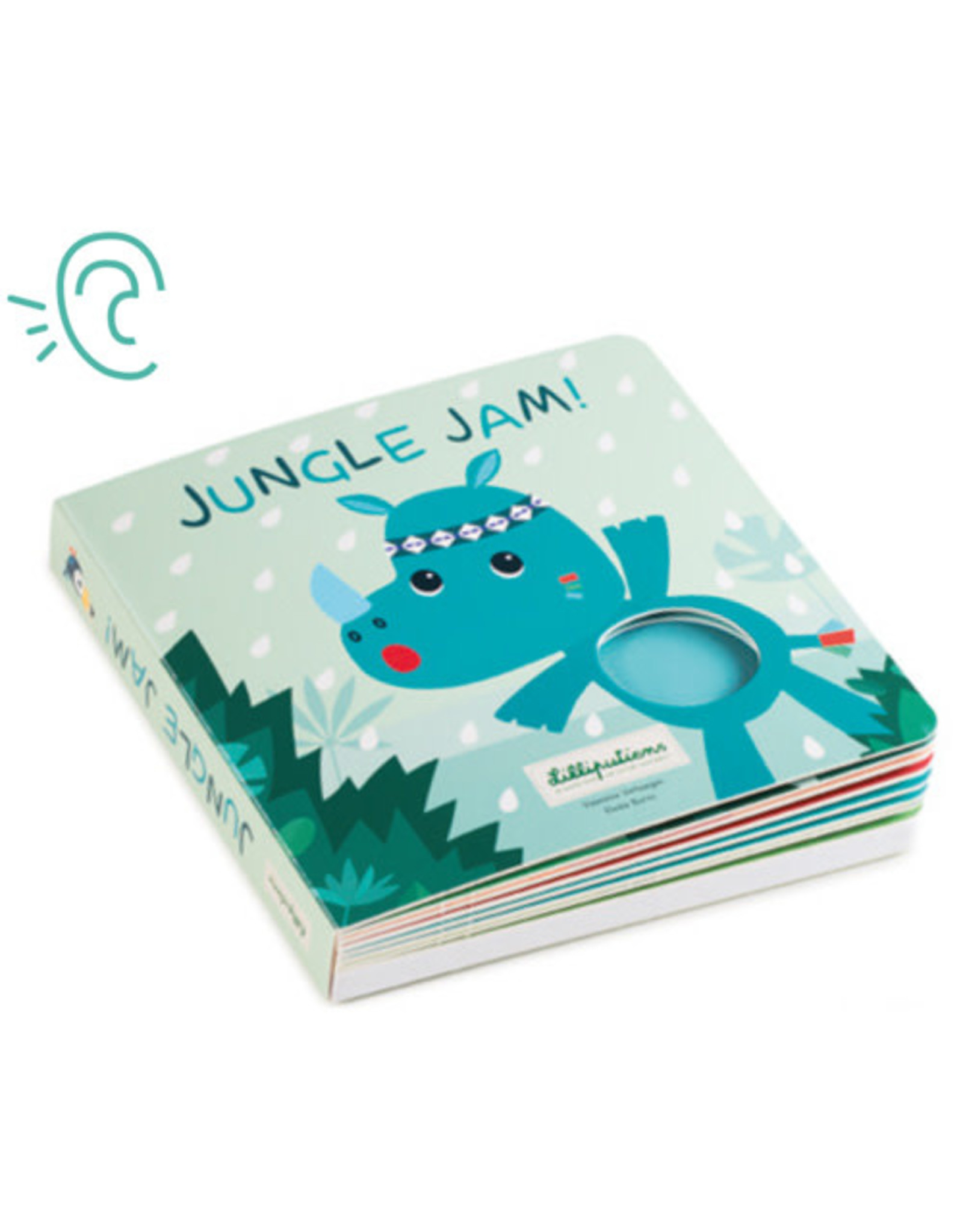 Lilliputiens Jungle Jam Voelboek met geluiden