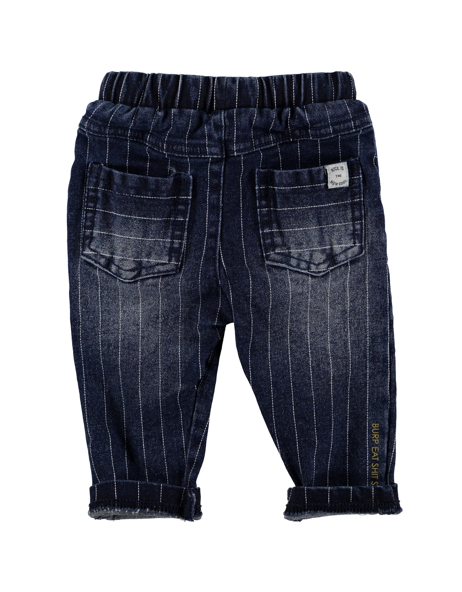 BESS Pants Denim striped Stone wash