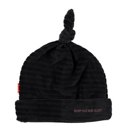 BESS Hat Velvet Striped Antracite