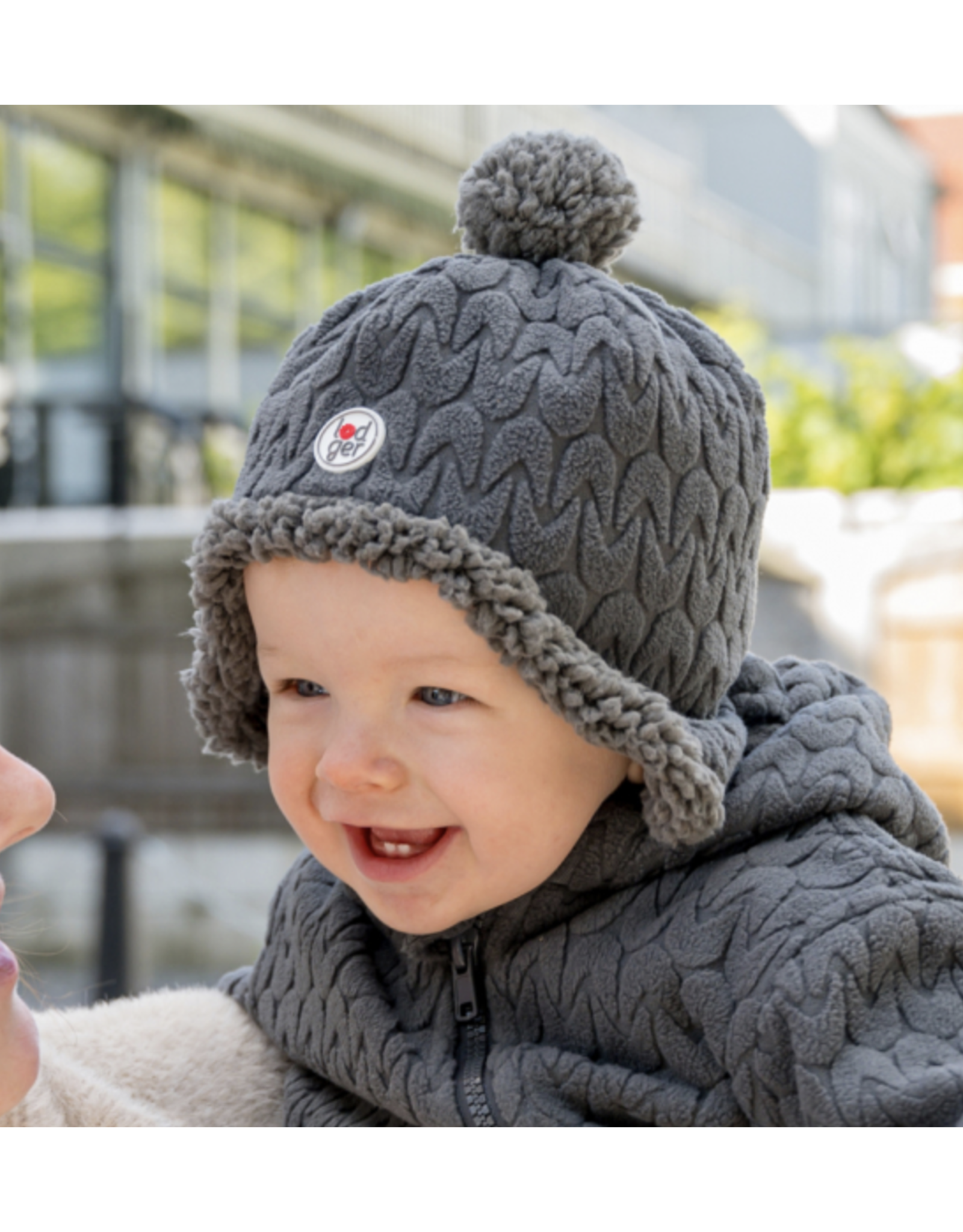 Lodger Hatter Babymuts Empire Fleece 626 Pigeon