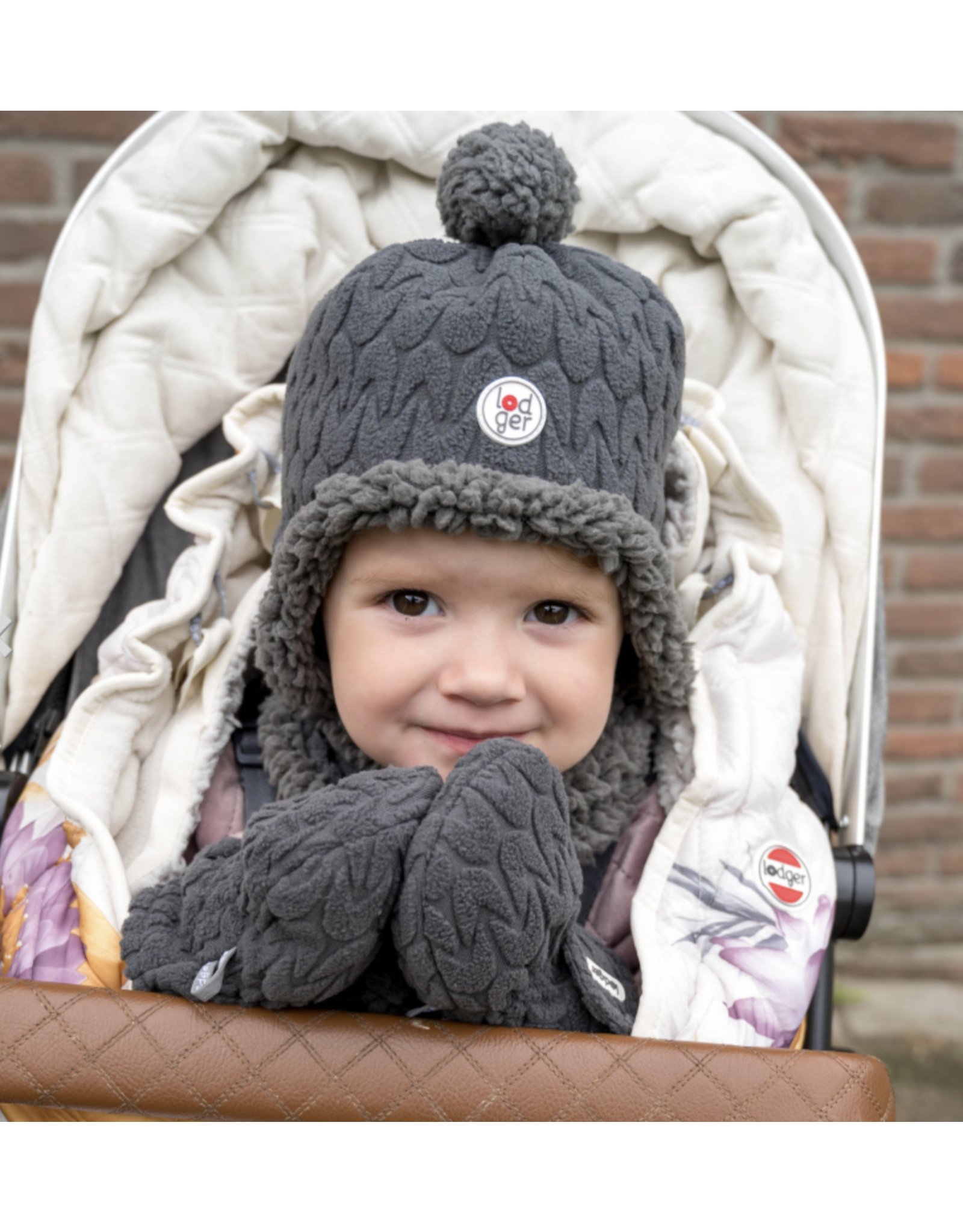 Lodger Hatter Babymuts Empire Fleece 626 Pigeon