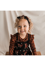 Your Wishes Zebra | Ruffle Shoulder Top Potters Clay Your Wishes Zebra | Ruffle Shoulder Top Potters Clay