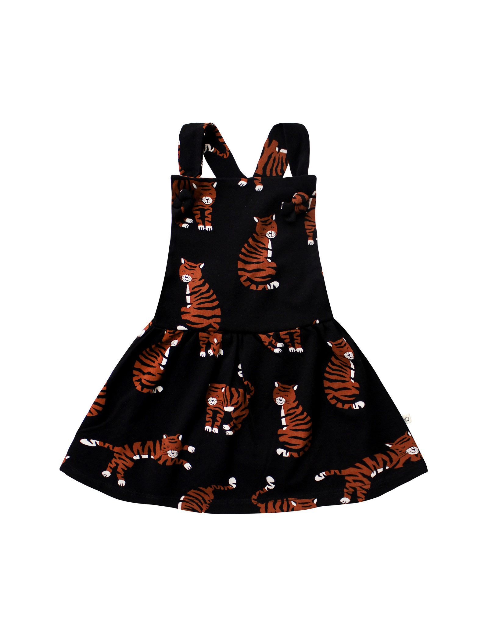 Your Wishes Tigers | Dungaree Dress Black