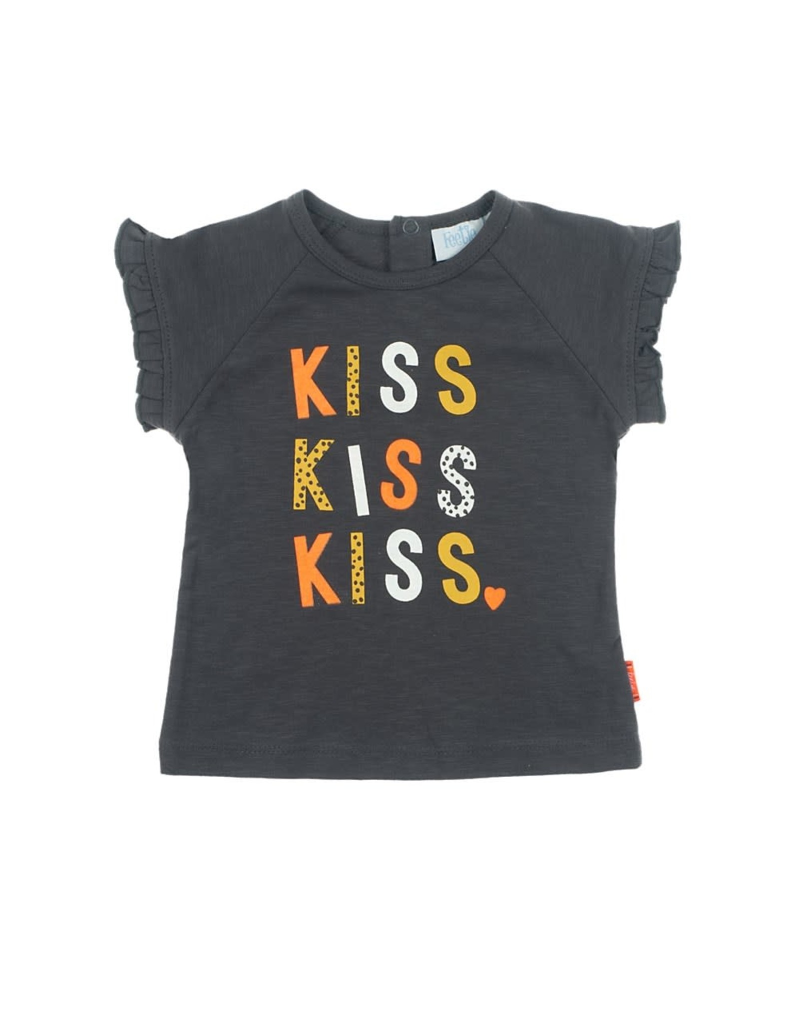 Feetje T-shirt Kiss Kiss - Kiss Antraciet