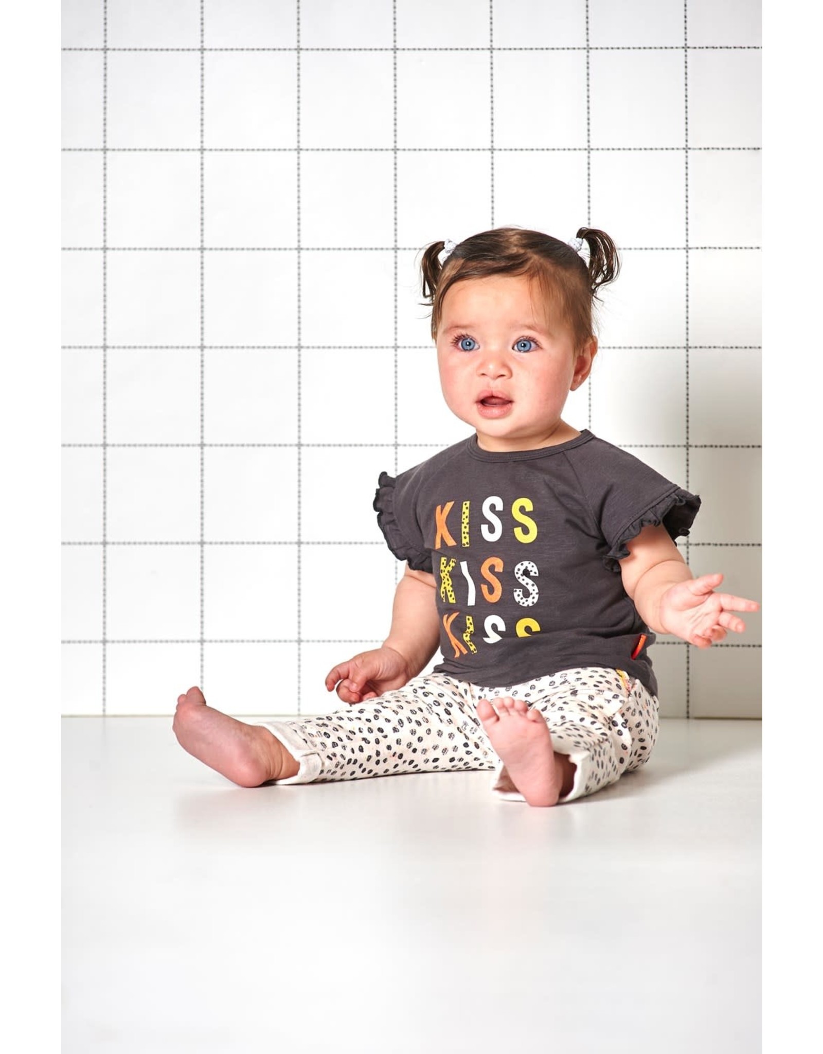 Feetje T-shirt Kiss Kiss - Kiss Antraciet