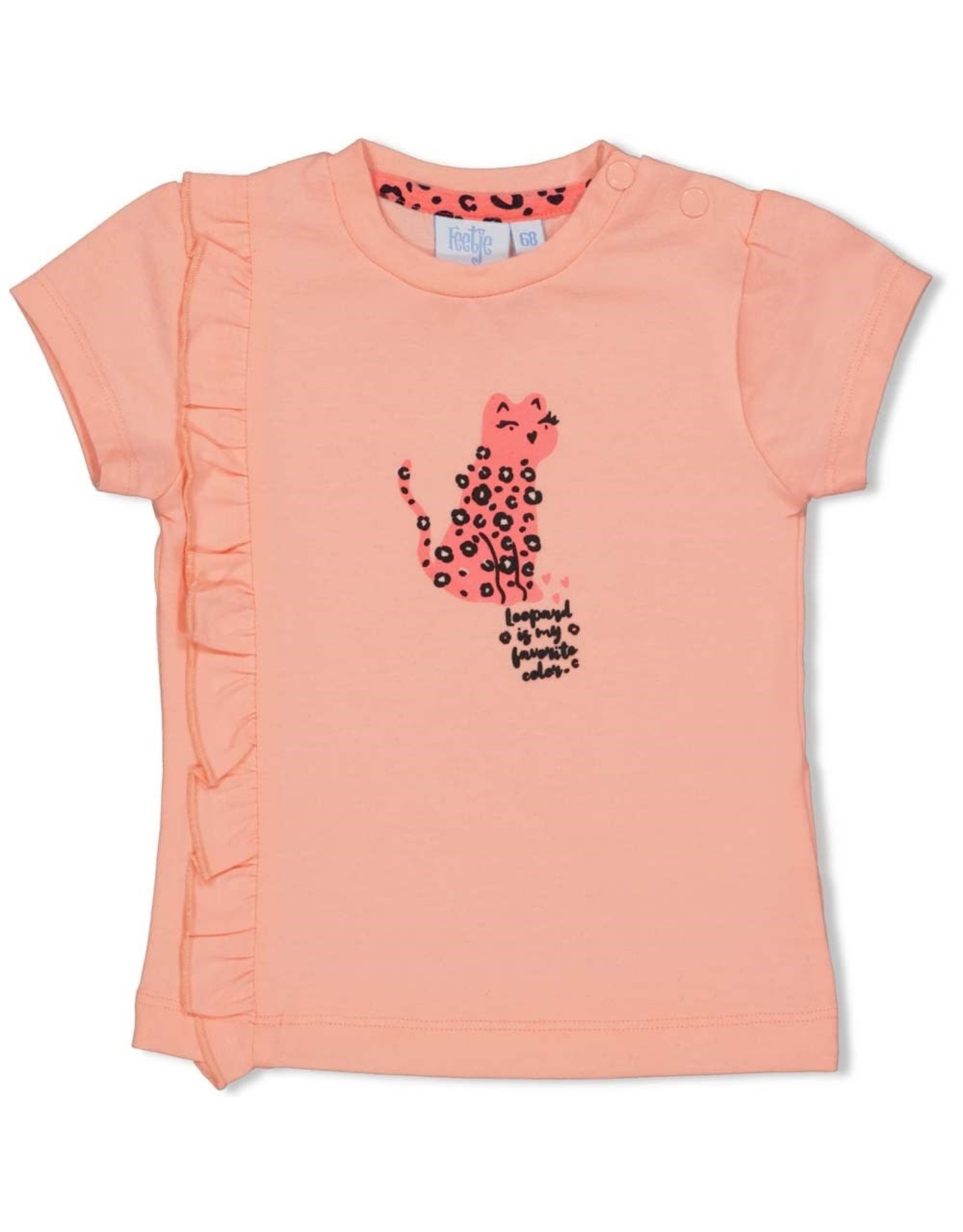 Feetje T-shirt - Leopard Love Roze