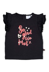 Feetje T-shirt So Glad - Leopard Love Antraciet