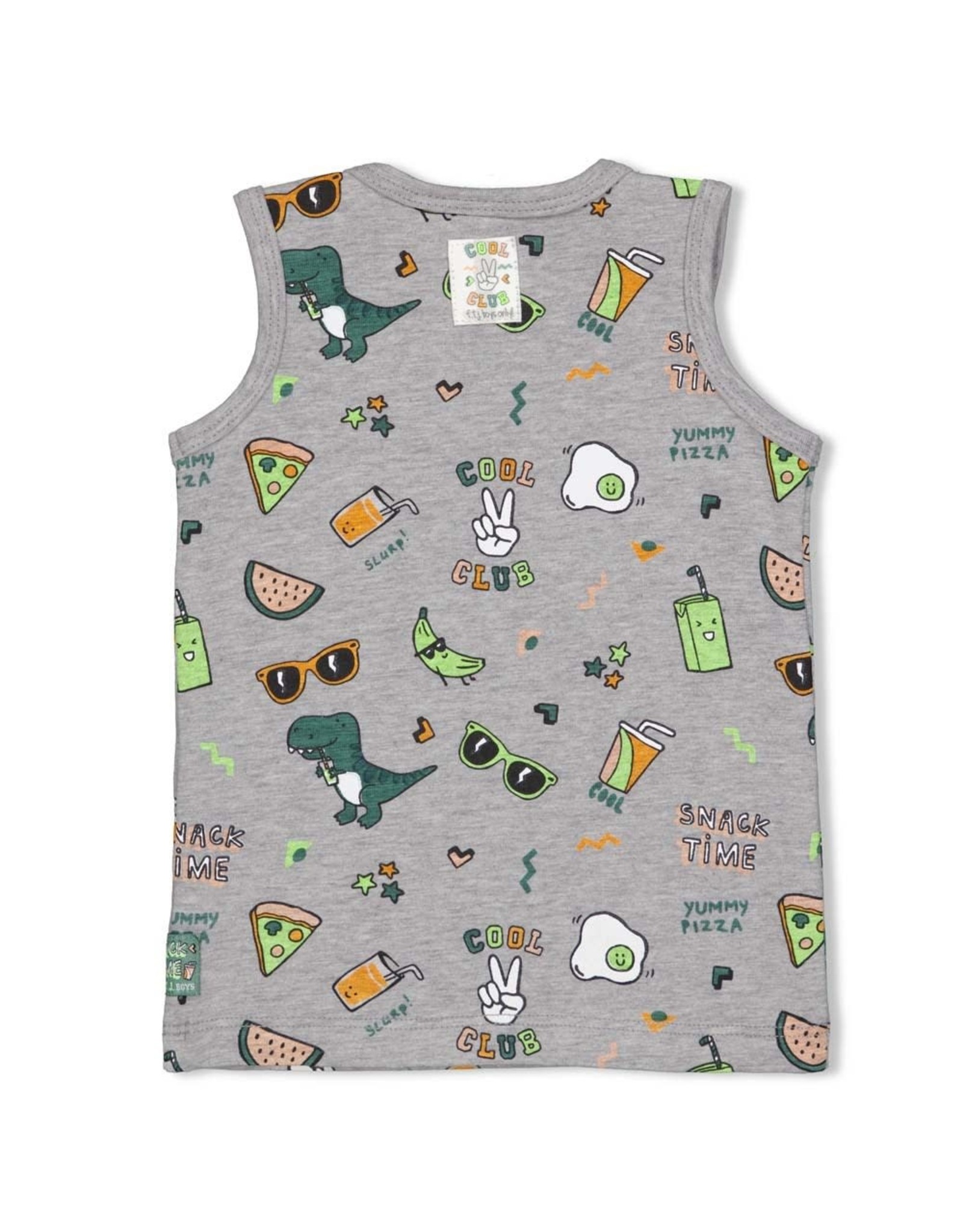 Feetje Singlet - Snacktime Grijs melange