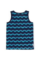 Sturdy Singlet - Smile & Wave Indigo