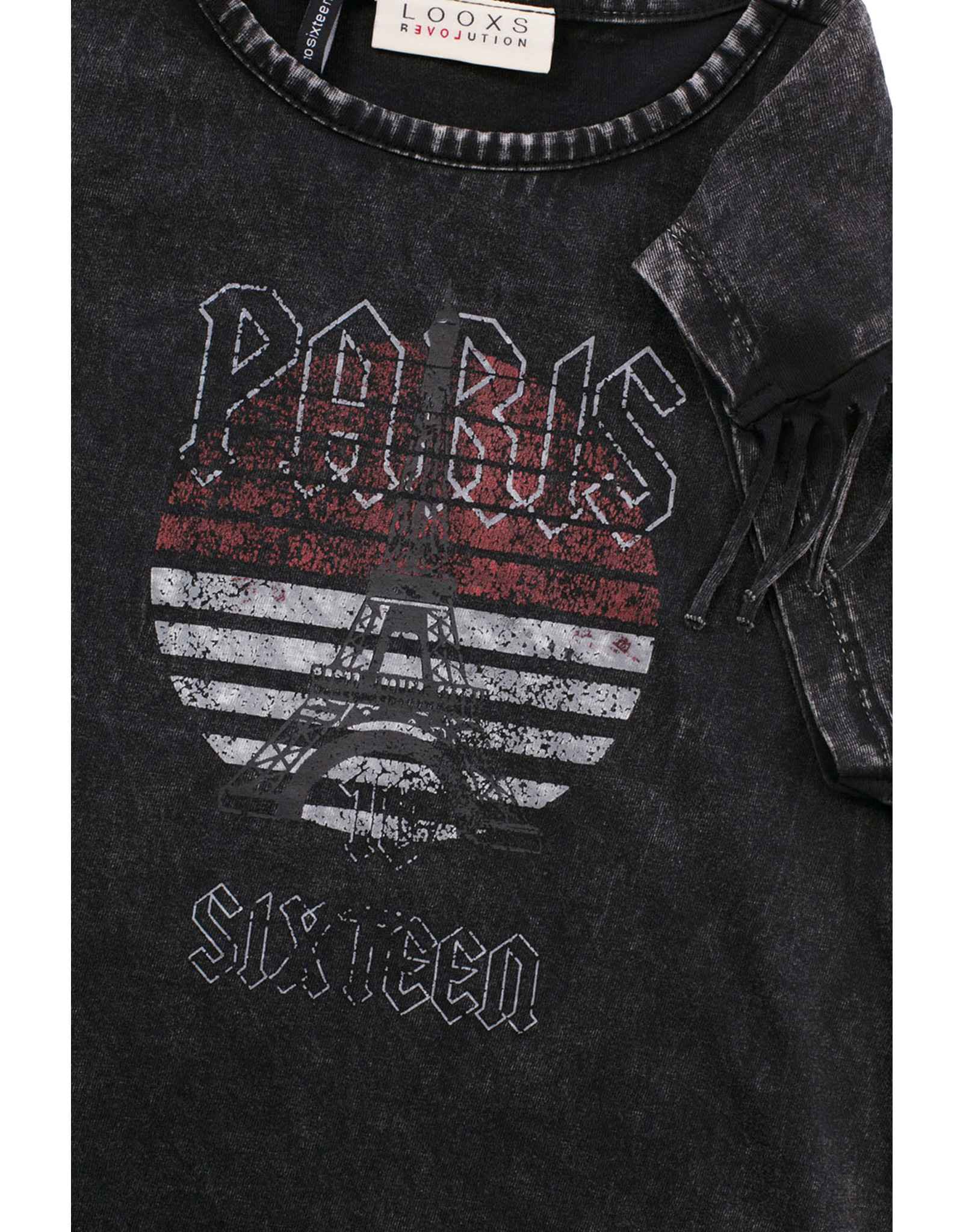 Looxs 10Sixteen Acid wash T-shirt ACID BLACK