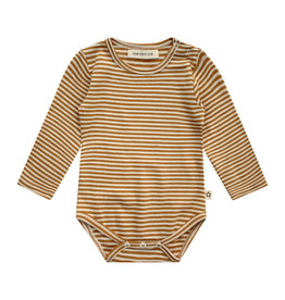 Your Wishes Gold Stripes | Longsleeve Romper Yellow