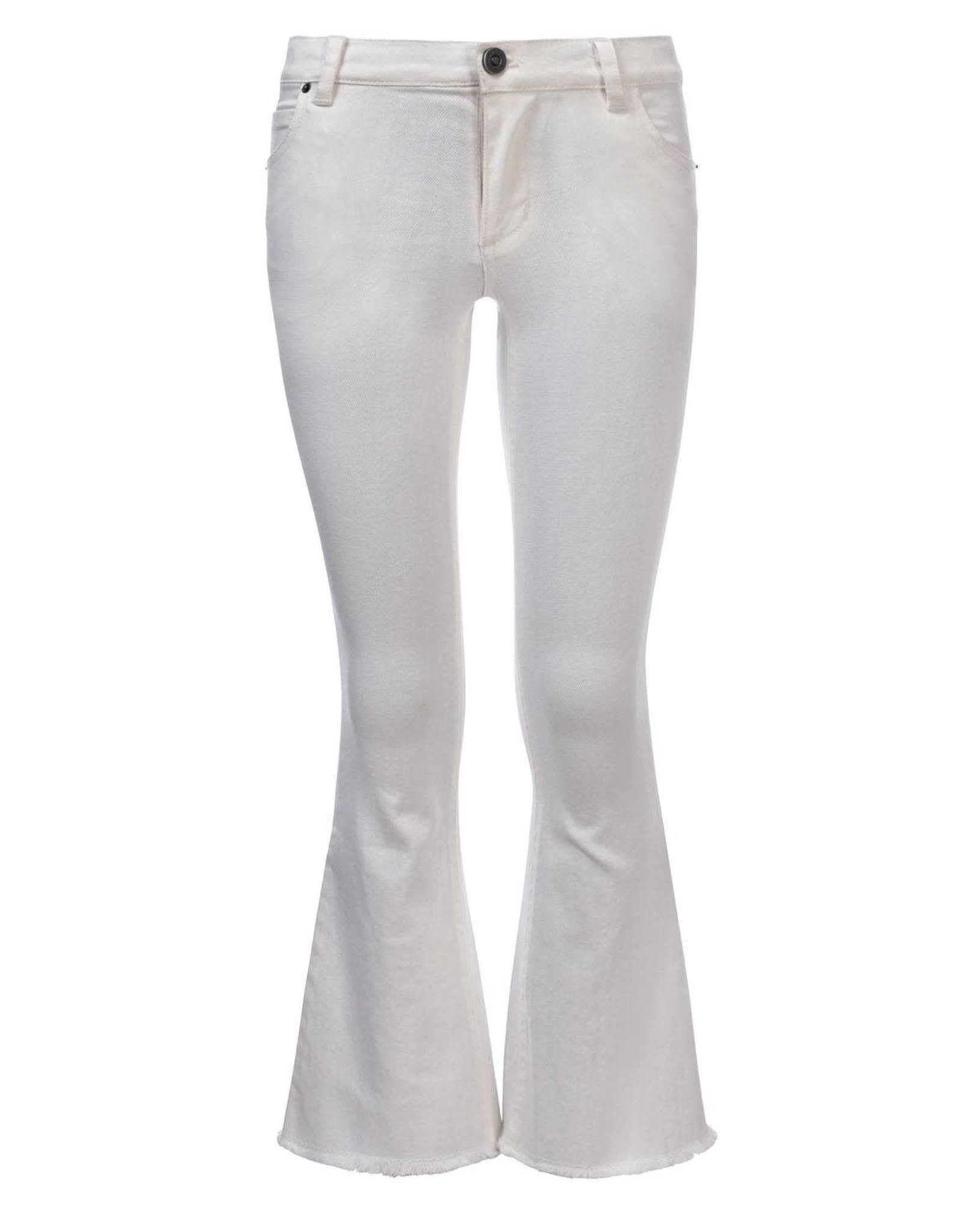 Looxs 10Sixteen Flare pants WHITE LILLY